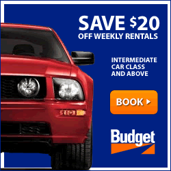 Take $20 at Budget Rent A Car