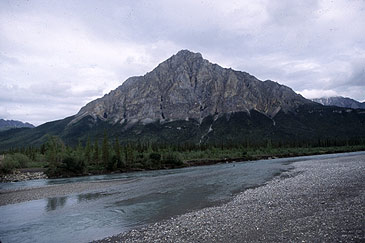 A river flows out of the south slope of the Brooks Range, by Nick Lawrence